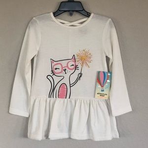 Copper Key 4T Girls Tunic Top Cat